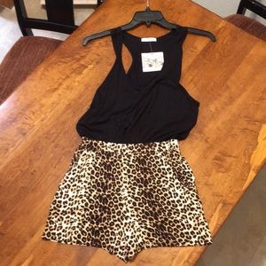 Cheetah romper